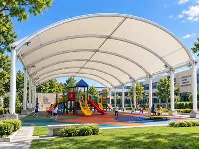 Playground shade structures by ShadeCo India for schools parks daycare centers and children play areas