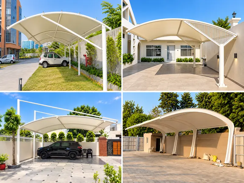 Vehicle parking canopy design example