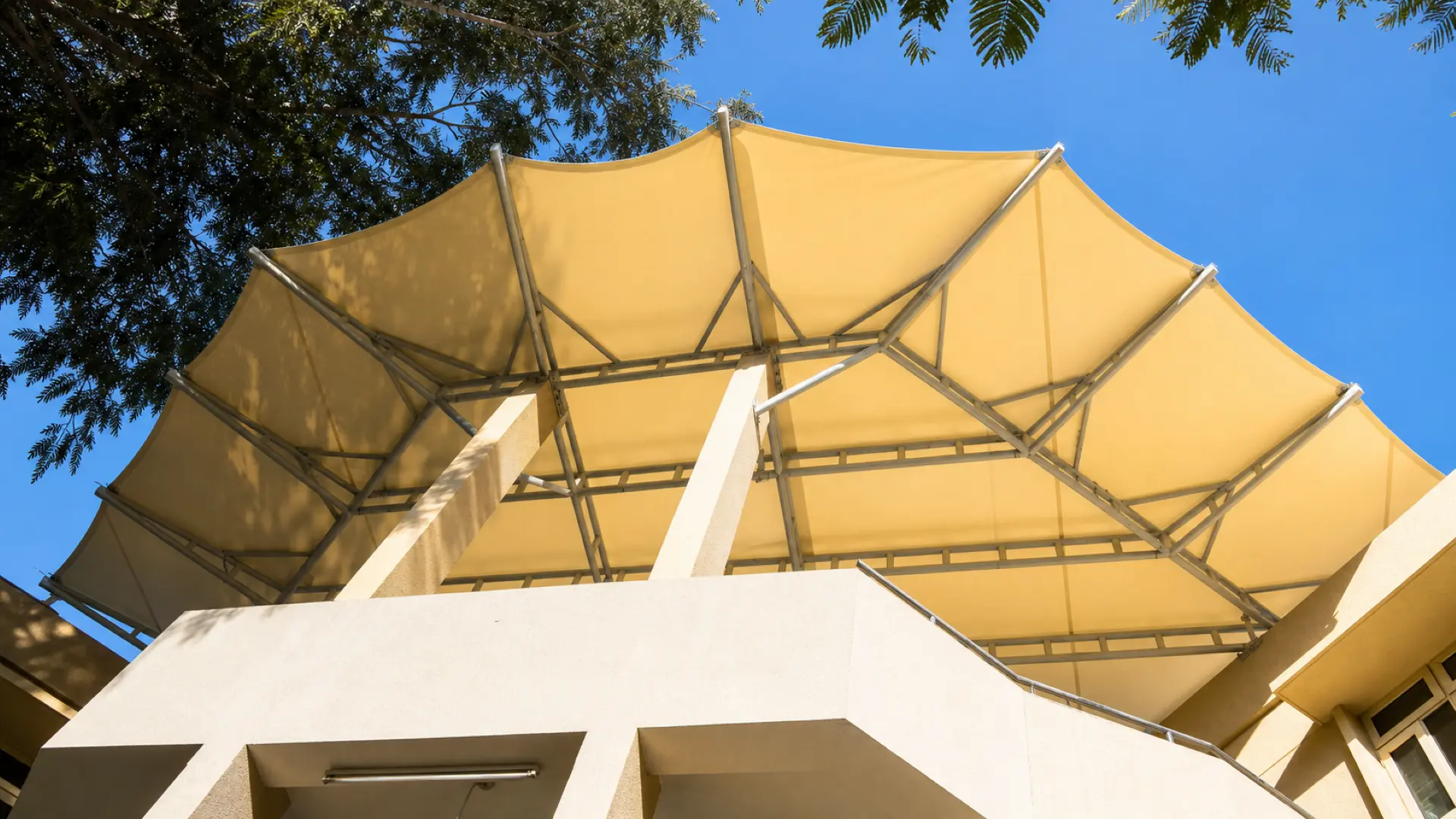 Premium shade sails and tensile canopy structures for outdoor spaces